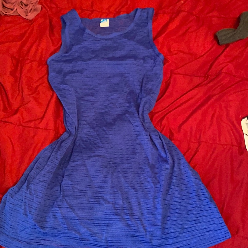 Sessa mesh dress/cover up. Royal blue